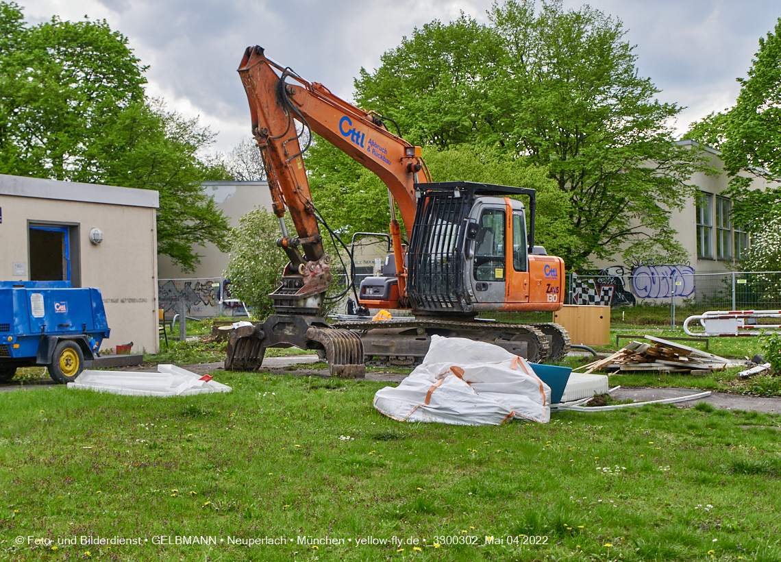 04.05.2022 - Baustelle am Haus für Kinder in Neuperlach